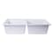 Alfi Brand White 34" Drop-In Dbl Bowl Granite Composite Kitchen Sink AB3420DI-W - alternate 9
